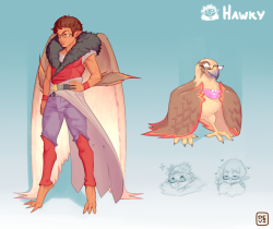 Hawky (Commission)  Hawky is here!!! the new lewd bird avatar for HawkKwah :), hope you like it.