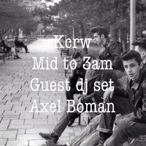 Lets kick it tonight @kcrw #axelboman