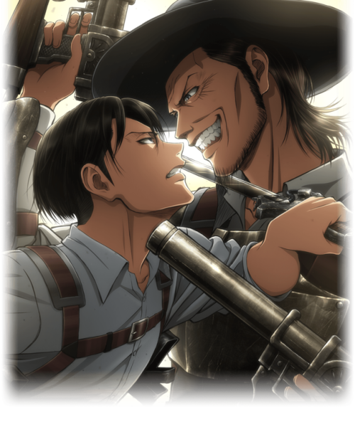 snknews: New SnK Season 3 Visual Featuring Levi & Kenny Ackerman The official Shingeki no Kyojin anime Twitter has shared a new visual of season 3, featuring Levi & Kenny Ackerman! The official website has also been updated with a clean version