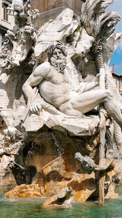 art-wallpapers:Gian Lorenzo Bernini (1598 – 1680)Apollo and DaphneFontana dei Quattro Fiumi (Fountai