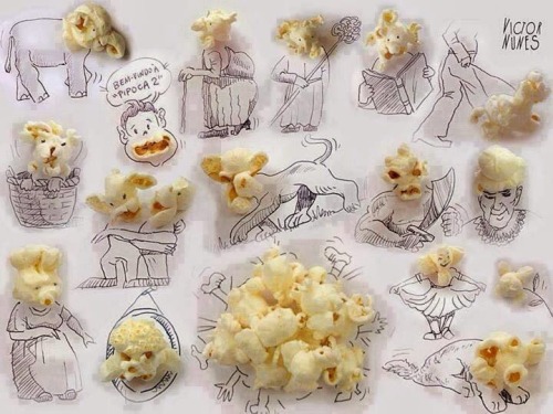 Pop corn art :)