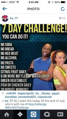 missjennbaby:  watchmymoneypileup:  Going to start this challenge today. Any other sugar babies interested in joining me or nah ? Lol time to get my body on point  I want to but I love red meat tho! Lol 