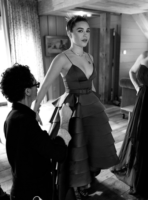 florencespugh:Behind the scenes of Florence Pugh’s first Oscars