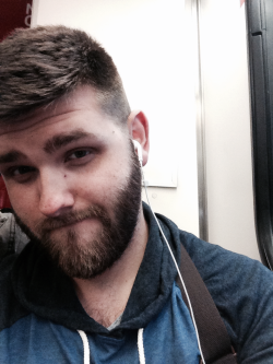 stylish-bitch:  Train ride, post haircut.