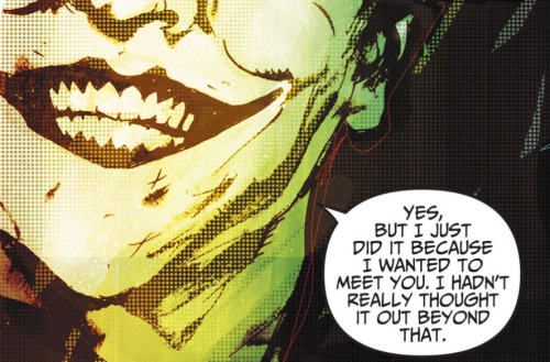 brianmichaelbendis:  Joker throughout the years by Jock & Lee Loughridge.From Adventures of Superman #40. 