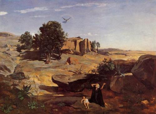 learnarthistory:Hagar in the Wilderness by Camille Corot (1835) #neoclassicism #art https://t.co/ppN