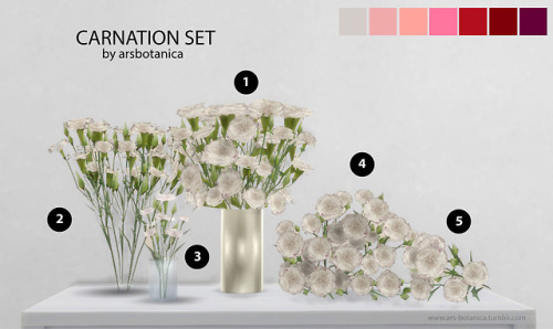 Carnation SetWarning: High PolyDropbox download:Carnations Gold Vase ( (4755 LOD0) Carnations Depott