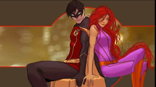 ladyknightfall: Robin and starfire by stjepan sejic