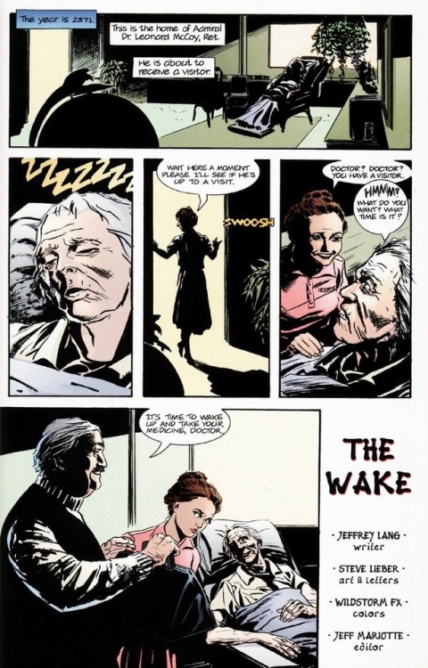 spockvarietyhour: The Wake written by Jeffrey Langart and letters by Steve Liebercolours by Wildstorm FX 