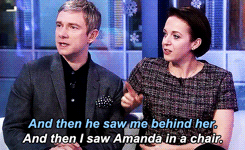 sherlockens:  M: So we checked that we were both single. A: Which we were. M: Well