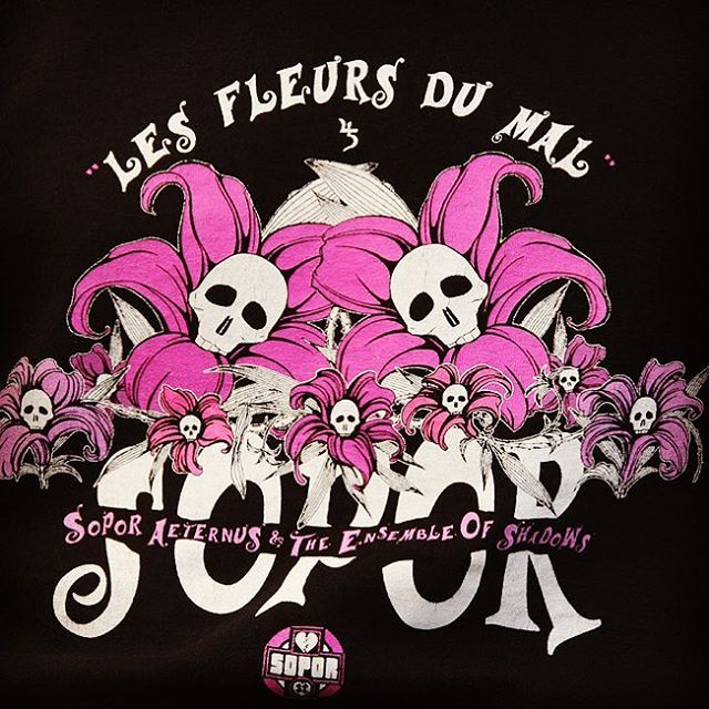 Limited edition t-shirt released with the album les fleurs du Mal in ...
