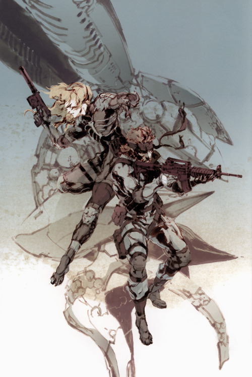 jasmineprasadillustration:  Some great pieces out of The Art of Metal Gear Solid 2 - Sons of Liberty.