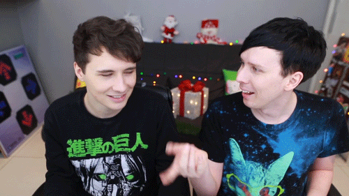 philsextendedbday:  martisun:  here’s a bunch of gifs of dan looking at phil like