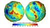 Gravity Anomaly Model of the Earth
These “gravity anomaly” maps show where Earth’s gravity field based on Gravity Recovery And Climate Experiment (GRACE) data differs from a simplified Earth model that is perfectly smooth and featureless. Areas...