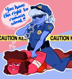xxxubbles:  Really needed to see Ruby getting arrested after I saw this (thank you jen-iii). The only difference is in this AU I imagine Ruby is more of a…volunteer exhibitionist rather than firefighter (❀¬‿¬) but, y'know, that’s mostly for