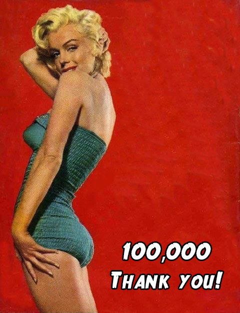 retrogasm:  Just hit 100,000 followers!  Thank you!  I’m doing my happy dance.