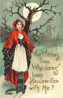 spooktacularhalloween:  Vintage Halloween Card 