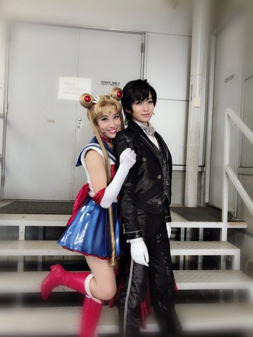 landofanimes: Riona Tatemichi as Mamoru Chiba/Tuxedo Mask Natsuki Koga as Usagi Tsukino/Sailor Moon 