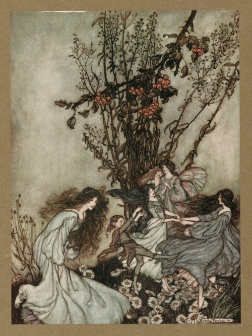 Illustrations by Arthur Rackham for Peter Pan in Kensington Gardens, 1906