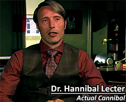 writeroost:  Does that say Hannibal Lecter Actual Cannibal 