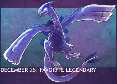 DAY 25 | FAVORITE LEGENDARY: LUGIA  Lugia has been my favorite Legendary since Pokemon the Movie 200