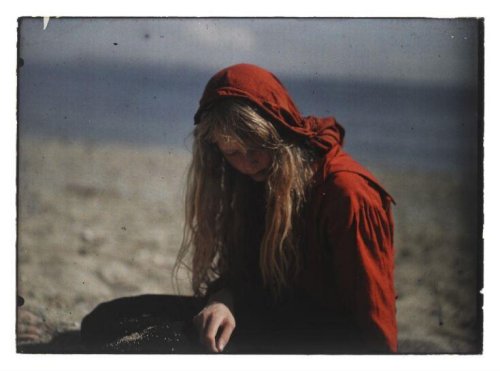 Lieutenant Colonel Mervyn O'Gorman  Christina at Durdle Door Autochrome1914