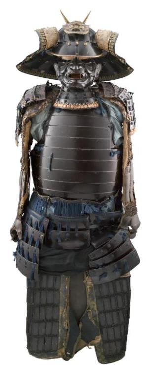 A set of Japanese Tosei Gusoku armor, 19th century.