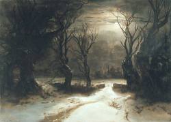 scribe4haxan:  L’Hiver (1851) ~ by Alexandre Calame… 