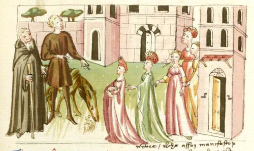 “The story of the marchioness of Montferrat” and other illustrations from an Italian ill