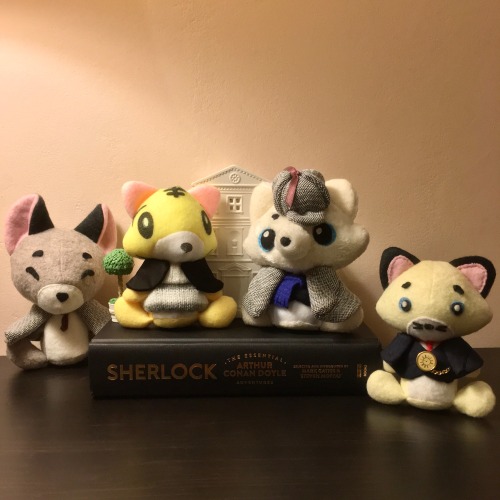 The Baker Street Quartet(Inspired by BBC’s Sherlock)Handmade Soft Toy