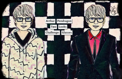 Created for @merlin-fic-server | mini-challenge-glasses. Arthur - serving two looks. (ao3 link)