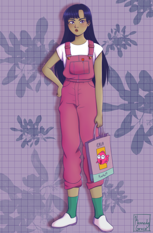 smarticles101:Pink Overalls 