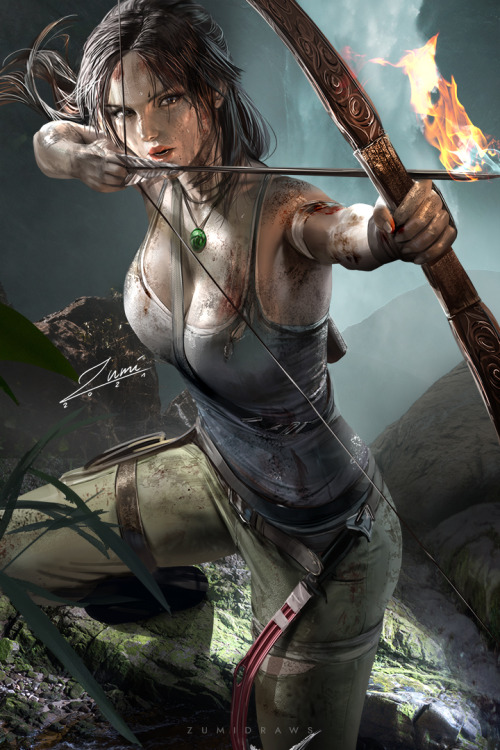 I revisited Lara Croft. Tried to match her in game look^^

High-res version, different versions, video process, etc. on Patreon->https://www.patreon.com/zumi #lara croft#tomb raider #Rise of the Tomb Raider  #shadow of the tomb raider #bow#arrow