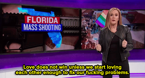micdotcom:  Watch: Samantha Bee is so fucking done in fired up, necessary segment after the Orlando shooting.    This.