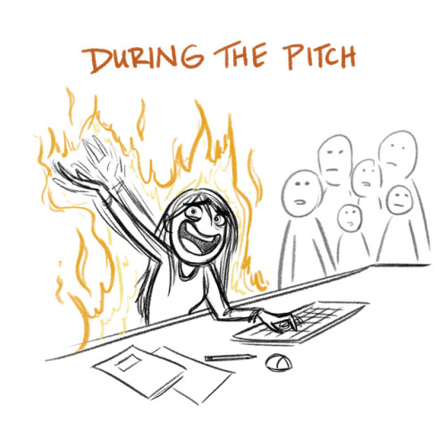 My emotional cycle every time I have a big storyboard pitch  