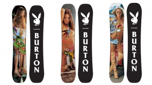 Playboy x Burton Process Centerfold Snowboard | PlayboyNew collab featuring Playboy beauties overlai