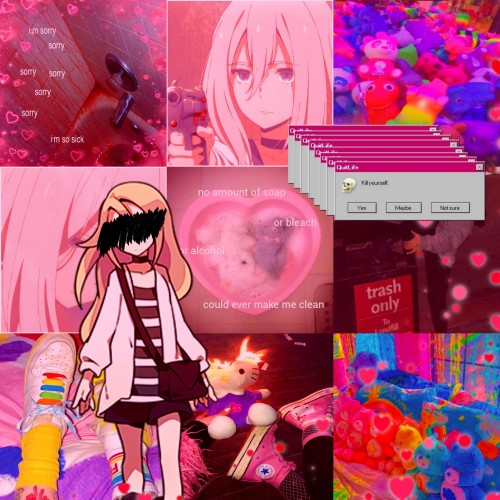 I made some aesthetics Rachel’s is kidcore, traumacore, and a little bit of chaoscore. Zack&rs