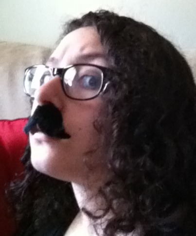 OH YEA i bought a tiny mustache today too