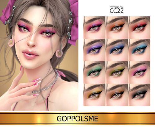GPME-GOLD Eyeshadow CC 22Download at GOPPOLSME patreon ( No ad )Access to Exclusive GOPPOLSME Patreo