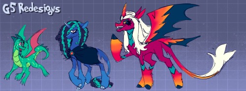 Various Pony Redesigns