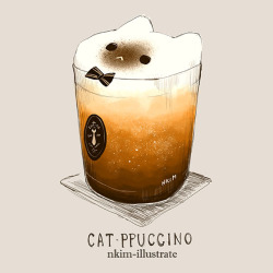 nkim-doodles: Some pumpkin themed drinks only at the Suit &amp; Tie Cat Cafe!