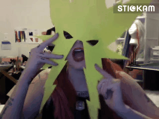 ikearstin:  Some of the gifs people made of me during the show last night LOL www.stickam.com/ikearstin