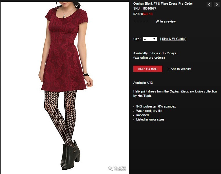 tiddles-majoris:  The dress on the top is from Hot Topic and costs $22.13. The dress