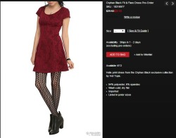 Tiddles-Majoris:  The Dress On The Top Is From Hot Topic And Costs $22.13. The Dress