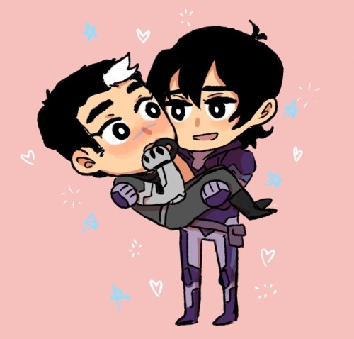 Quick doodle to celebrate new season ! Keith tall so Keith protects Shiro (ง •̀_•́)ง