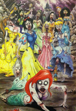 gruesomebeast:  Disney Princess Zombies