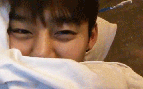 Face Timing Daehyun Right Before You Both Go To Sleep.