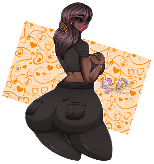 oki-doki-oppai:  Gift for my good friend @deztyle of his character Jessi I hope you all like it! Like my work? feel free to watch me :’D   Jessi! where is your afro!? well I can’t be upset with that ass… I mean with you.