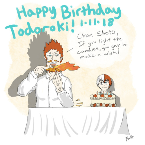 glitch-matasi:  Touching Moment? I’d imagine Enji would use this trick to get Shoto to use his fire side… Happy Birthday Todoroki!