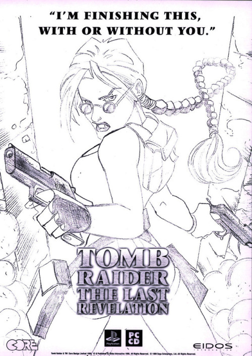 tombraiderempire: Unused Tomb Raider the last Revelation Advertisement Mockups